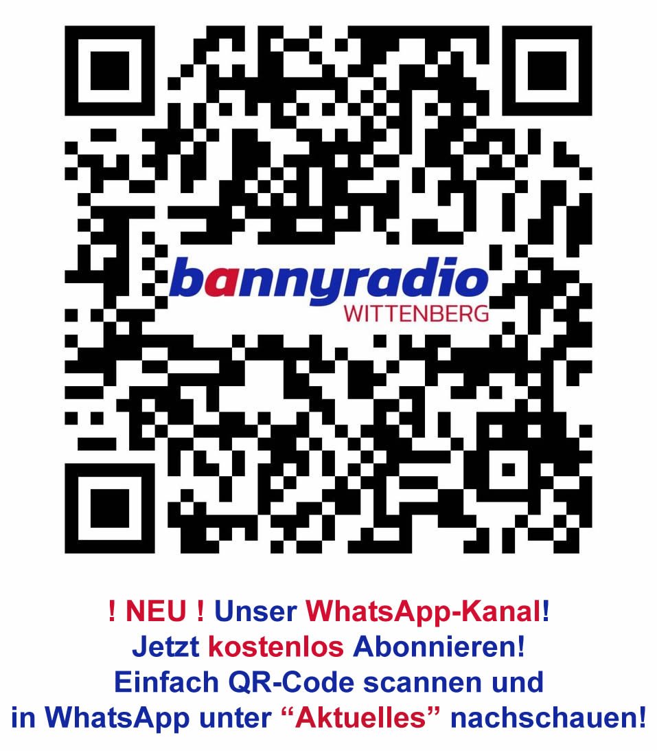 ! NEU ! Der Bannyradio-WhatsApp-Kanal! Jetzt kostenlos Abonnieren. Einfach QR-Code scannen und in WhatsApp unter "Aktuelles" nachschauen!